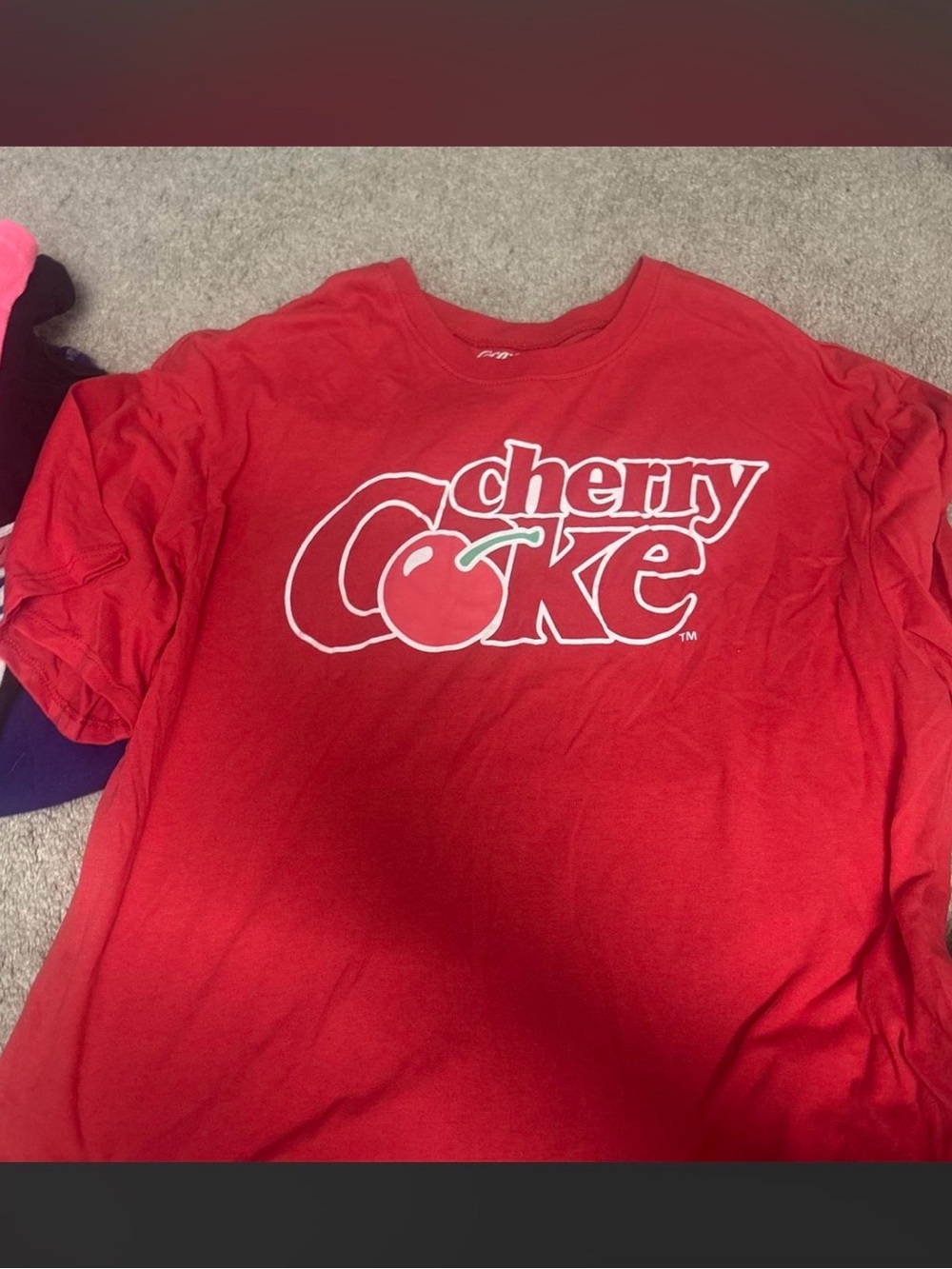 Coca Cola Cherry Graphic Red Tee